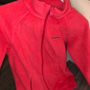 hot pink Columbia sweater